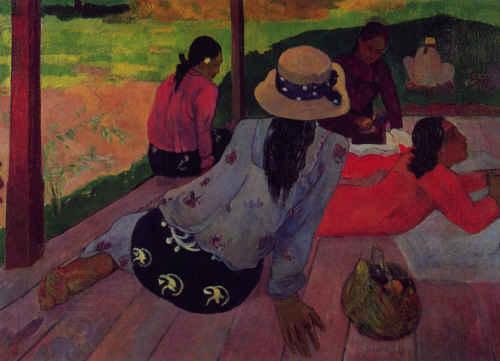 Paul Gauguin Afternoon Rest, Siesta oil painting picture